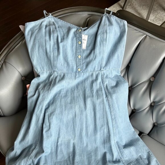 GAP Dresses & Skirts - BNWT Chambray Spaghetti Strap Midi Dress Sz 16 tall from GAP